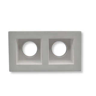 Portafaretto incasso in gesso a scomparsa 2 diffusore GU10 e MR16