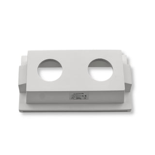 Portafaretto incasso in gesso a scomparsa 2 diffusore GU10 e MR16