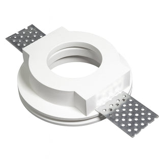 Portafaretto da incasso in gesso a scomparsa tondo per faretti GU10