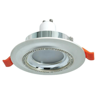 Portafaretto incasso con brillantini oro argento x controsoffittatura