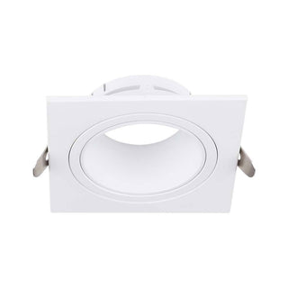 Portafaretto x faretto quadrato orientabile controsoffitta  gu10 mr16