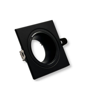 Portafaretto x faretto quadrato orientabile controsoffitta  gu10 mr16