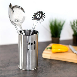 Portaposate in acciaio scolaposate porta utensili da cucina  15x10 cm
