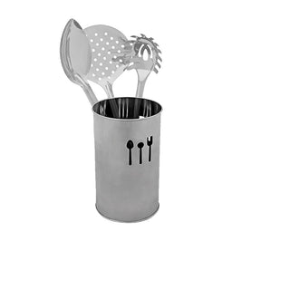 Portaposate in acciaio scolaposate porta utensili da cucina  15x10 cm