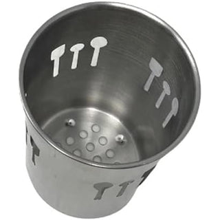 Portaposate in acciaio scolaposate porta utensili da cucina  15x10 cm