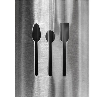 Portaposate in acciaio scolaposate porta utensili da cucina  15x10 cm