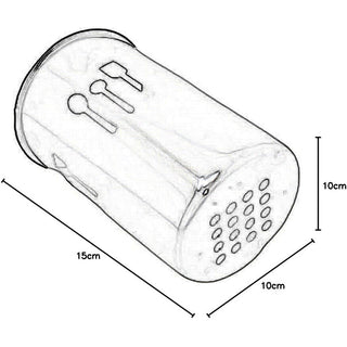 Portaposate in acciaio scolaposate porta utensili da cucina  15x10 cm
