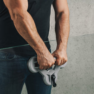 Tripla ventosa per sollevare lastre di vetro specchi peso max 150 kg