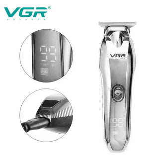 Rasoio VGR HAIR TRIMME 3 testine capelli barba con display 293