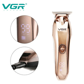 Rasoio VGR HAIR TRIMME 3 testine capelli barba con display 293