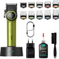 Rasoio tagliacapelli professionale VGR HAIR CLIPPER ricaricabile per barba capelli basette corpo con 10 pettinini alta velocità 7000 giri/min display led leva conica 001
