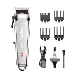 Rasoio VGR HAIR CLIPPER barba capelli 4 pettinini leva conica 060