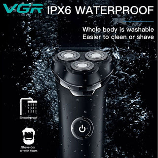 Rasoio VGR MEN’S SHAVER 3 testina barba basette impermeabile IPX6 319