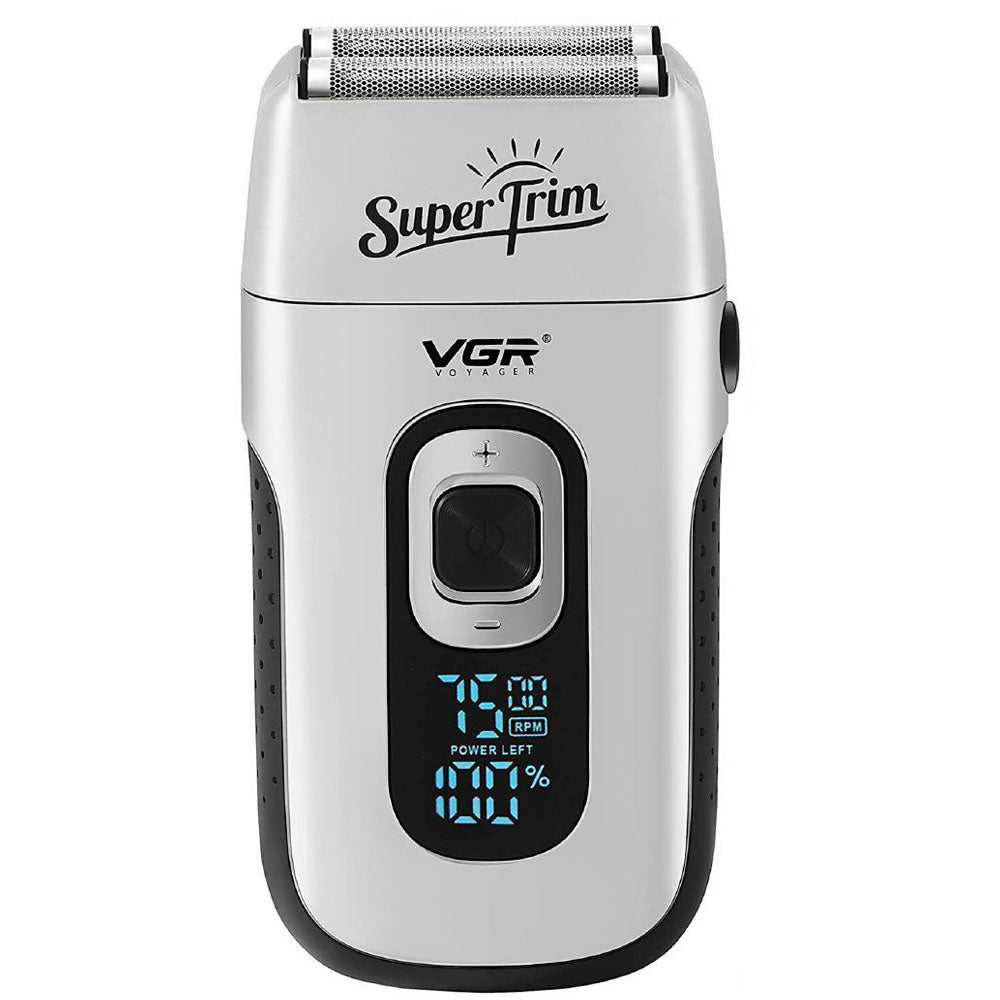Rasoio  VGR Foil shaver multifunzione ricaricabile usb regola barba baffi basette portatile on display led 332