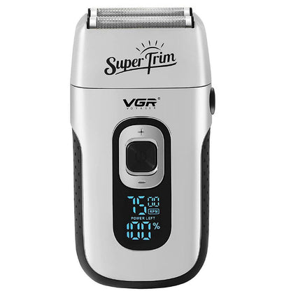 Rasoio  VGR Foil shaver multifunzione ricaricabile usb regola barba baffi basette portatile on display led 332