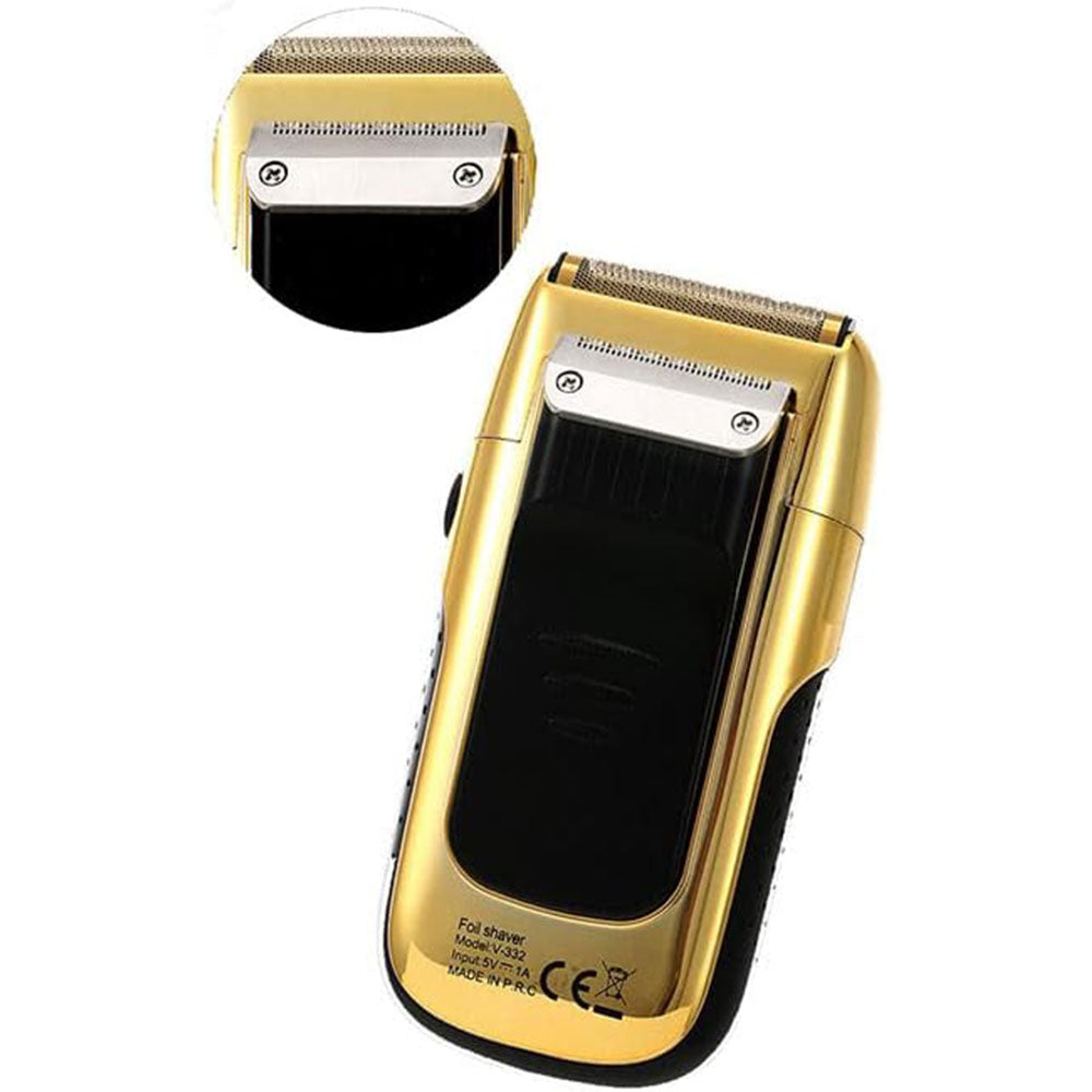 Rasoio  VGR Foil shaver multifunzione ricaricabile usb regola barba baffi basette portatile on display led 332