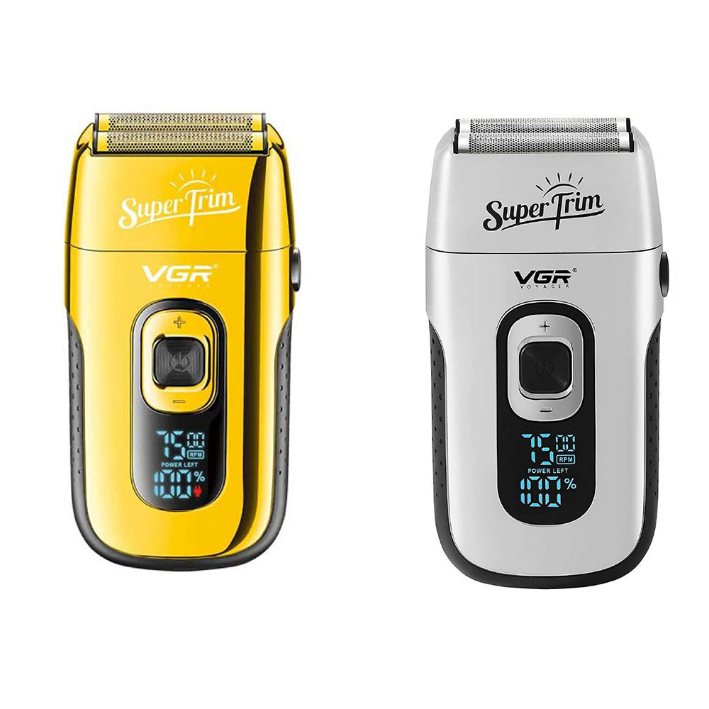 Rasoio  VGR Foil shaver multifunzione ricaricabile usb regola barba baffi basette portatile on display led 332