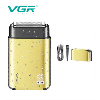 Rasoio VGR MENS’ SHAVER a doppio rullo impermeabile display IPX6 359