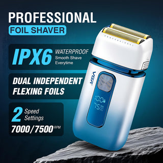 Rasoio VGR FOIL SHAVER 2 velocità con display 7500RPM IPX6 362