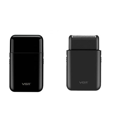 Rasoio ricaricabile tascabile VGR MEN’S SHAVER mini rasoio portatile per barba con testina e lama di precisione 390