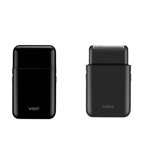 Rasoio ricaricabile tascabile VGR MEN’S SHAVER mini rasoio portatile per barba con testina e lama di precisione 390