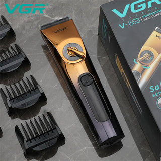 Rasoio VGR HAIR CLIPPER 5 pettinini capelli barba display 663