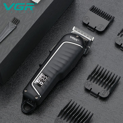 Rasoio tagliacapelli VGR HAIR CLIPPER 4 pettinini per barba capelli taglia capelli ricaricabile con leva conica