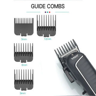 Rasoio VGR HAIR CLIPPER 4 pettinini per barba capelli leva conica 683