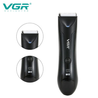 Rasoio VGR Hair & Body Trimmer per corpo capelli con display IPX5