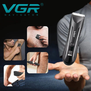 Rasoio VGR Hair & Body Trimmer per corpo capelli con display IPX5