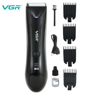 Rasoio VGR Hair & Body Trimmer per corpo capelli con display IPX5