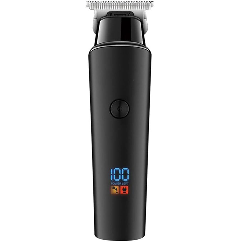 Rasoio VGR HAIR TRIMMER nero ricaricabile con 3 testine taglia capelli barba con display cavo usb accessori 937