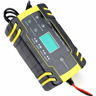 Caricatore impulsi riparazione auto moto 12/6V display caricabatteria