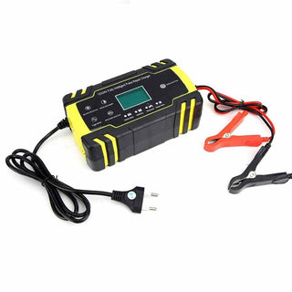Caricatore impulsi riparazione auto moto 12/6V display caricabatteria