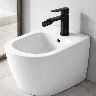 Rubinetto nero da bidet per bagno miscelatore modello Seven