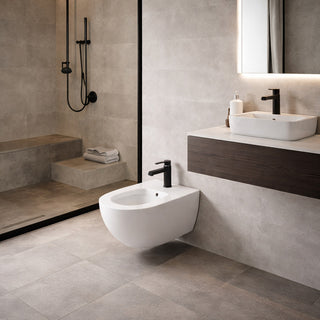 Rubinetto nero da bidet per bagno miscelatore modello Seven