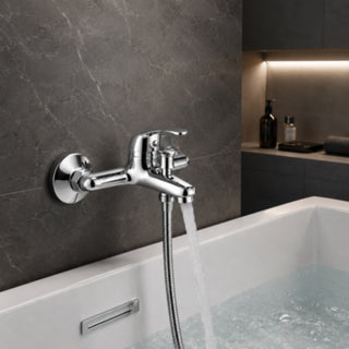 Rubinetto satinato da vasca da bagno miscelatore modello VITA