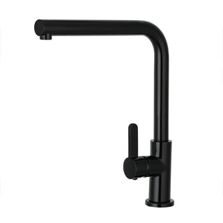 Rubinetto cucina nero miscelatore orientabile monocomando a canna alta