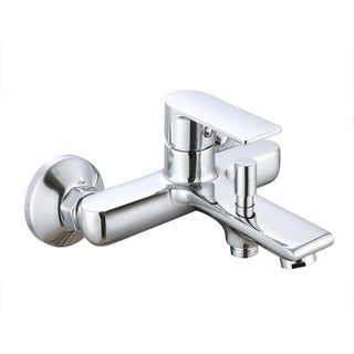 Rubinetto per vasca a parete moderno da bagno cromato modello Seven