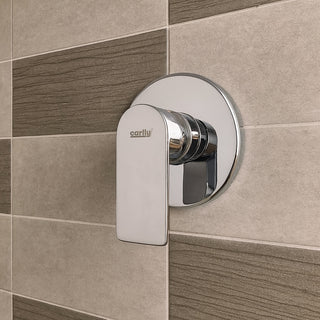 Miscelatore doccia ad incasso a parete cromato rubinetto modello Seven