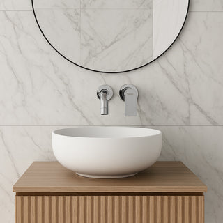 Rubinetto muro ad incasso miscelatore x lavabo da bagno modello Seven