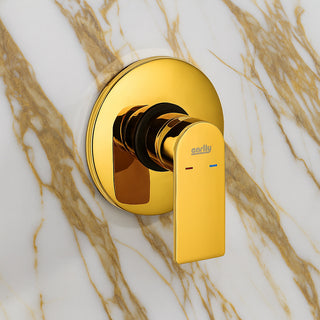 Miscelatore doccia ad incasso oro lucido rubinetto modello Seven