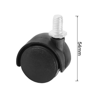 Set 4 rotelle piroettanti di ricambio per mobili sedie 40 mm 360°