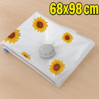 Set 6 sacchetti sottovuoto chiusura ermetica per abiti piumoni 68x98cm