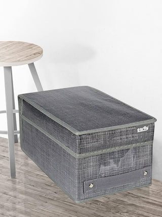 Scatola porta abiti con coperchio porta documenti oggetti 18x33x15 cm