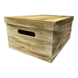 Scatole in legno con coperchio set 5 pezzi per decoupage