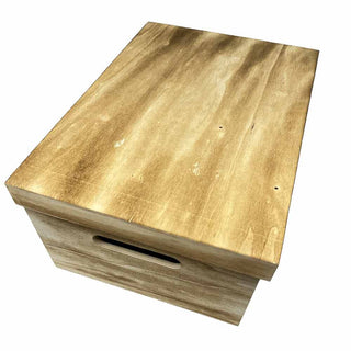 Scatole in legno con coperchio set 5 pezzi per decoupage