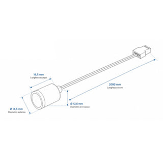 Sensore interruttore touch per luci strip led pulsante 12/24V