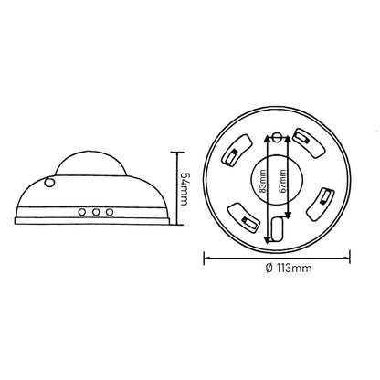 Sensore di movimento per fari lampade 1200 watt con rilevatore di movimenti rileva presenza 360°