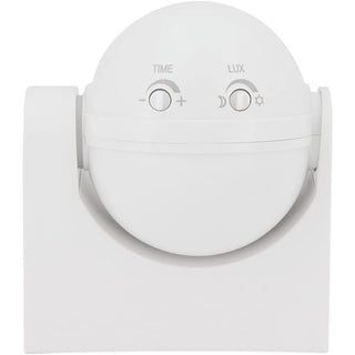 Sensore movimento a infrarossi 1200W regolazioni luce 180° IP44 bianco